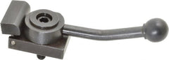 Gibraltar - 5/16-18 Stud, Standard Base, Steel Cam Action Clamp - 1-3/4" Base Len x 1" Base Height, 5" Len with Handle x 1-5/8" Height with Handle x 1-1/4" Overall Width, 1/8" Projection from Base - Exact Tooling