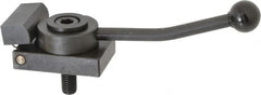 Gibraltar - 1/2-13 Stud, Standard Base, Steel Cam Action Clamp - 2-3/4" Base Len x 1-1/2" Base Height, 7-1/2" Len with Handle x 2-1/2" Height with Handle x 1-7/8" Overall Width, 5/32" Projection from Base - Exact Tooling