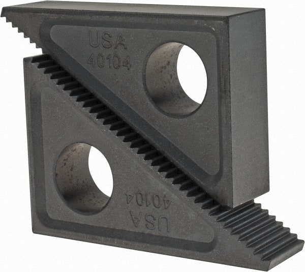 TE-CO - 2 Piece, 2-1/2 to 6" Height Adjustment, Steel Step Block - 1/16" Step Depth, 1/8" Step Elevation, 1" Width, 3-3/4" Base Depth, 2-15/32" Height - Exact Tooling