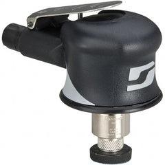 Dynabrade - 7,500 OPM, 6 CFM Air Consumption, Palm Air Orbital Sander - Round Pad, 1/4 NPT Inlet - Exact Tooling