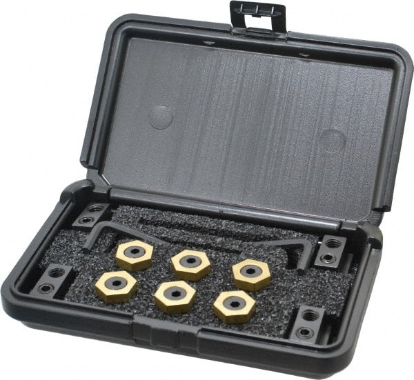 Mitee-Bite - 12 Piece Fixture Clamp T-Slot Kit with 7/8" Step Block, 9/16" T-Slot, 3/8-16 Stud Thread - 1/4" Nut Width - Exact Tooling