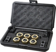 Mitee-Bite - 12 Piece Fixture Clamp T-Slot Kit with 1" Step Block, 5/8" T-Slot, 1/2-13 Stud Thread - 3/8" Nut Width - Exact Tooling