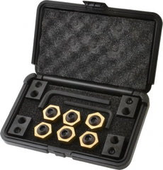 Mitee-Bite - 12 Piece Fixture Clamp T-Slot Kit with 1" Step Block, 11/16" T-Slot, 1/2-13 Stud Thread - 3/8" Nut Width - Exact Tooling