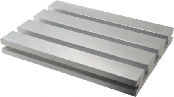 Mitee-Bite - 330.2mm Long x 228.6mm Wide x 37.6mm High Aluminum Fixture Plate - 12.7mm Plate Thickness - Exact Tooling