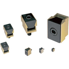 Mitee-Bite - 2,000 Lb Holding Force Single T-Slot Wedge Clamp - 0.82" Wide x 1-1/4" Deep x 1" High Base, 0.98 to 1.05" Jaw Spread, 10.4 Lb/Ft Torque, 5/16-18 Screw Thread - Exact Tooling