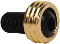 Mitee-Bite - 5/8-11 Screw, 1/2" Clamp Height, 1.187" Clamp Width, Knife Edge Clamps - 1-1/8" Extension Length, 6,000 Lb Holding Force, Steel, 4 Clamps - Exact Tooling