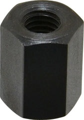 TE-CO - M8x1.25 Metric Coarse, 19mm OAL Steel Standard Coupling Nut - Black Oxide Coated, 14mm Width Across Flats - Exact Tooling