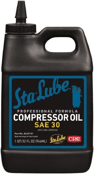 CRC - Bottle, ISO 100, SAE 30W, Air Compressor Oil - Exact Tooling