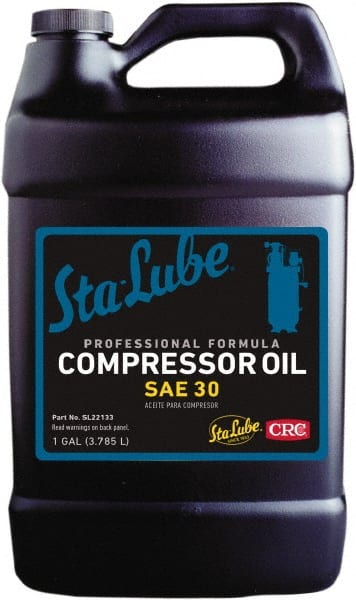 CRC - 1 Gal Bottle, ISO 100, SAE 30W, Air Compressor Oil - Exact Tooling