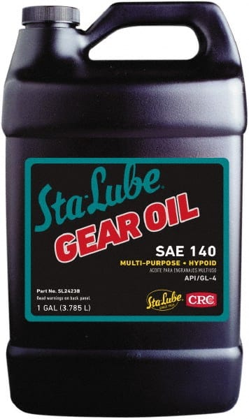 CRC - 1 Gal Bottle, Mineral Gear Oil - 27.5 St Viscosity at 100°C, ISO 460 - Exact Tooling