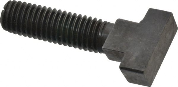 Gibraltar - 1/2-13, 1-1/2" Thread Length, 5/8" Slot Width, Black Oxide, Steel Rotary T Slot Bolt - 2" Length Under Head, Grade 5, 1-1/8" Head Width x 11/32" Head Height - Exact Tooling