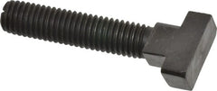 Gibraltar - 1/2-13, 2" Thread Length, 5/8" Slot Width, Black Oxide, Steel Rotary T Slot Bolt - 2-1/2" Length Under Head, Grade 5, 1-1/8" Head Width x 11/32" Head Height - Exact Tooling