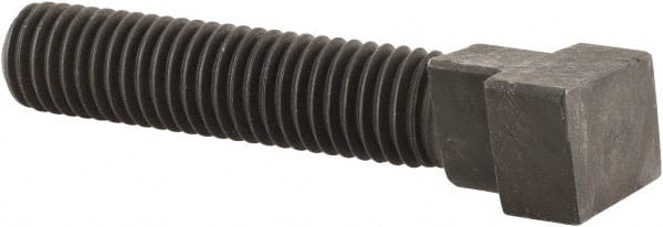 Gibraltar - 5/8-11, 2-1/2" Thread Length, 3/4" Slot Width, Black Oxide, Steel Rotary T Slot Bolt - 3" Length Under Head, Grade 5, 1-1/4" Head Width x 13/32" Head Height - Exact Tooling