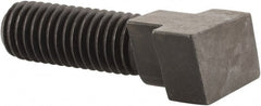 Gibraltar - 5/8-11, 1-1/2" Thread Length, 3/4" Slot Width, Black Oxide, Steel Rotary T Slot Bolt - 2" Length Under Head, Grade 5, 1-1/4" Head Width x 13/32" Head Height - Exact Tooling