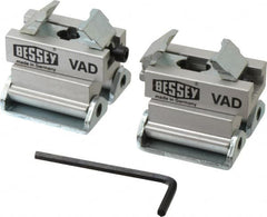Bessey - 2 Piece, Plastic Cap Swivel V-Pad - 60° Pivot Angle - Exact Tooling