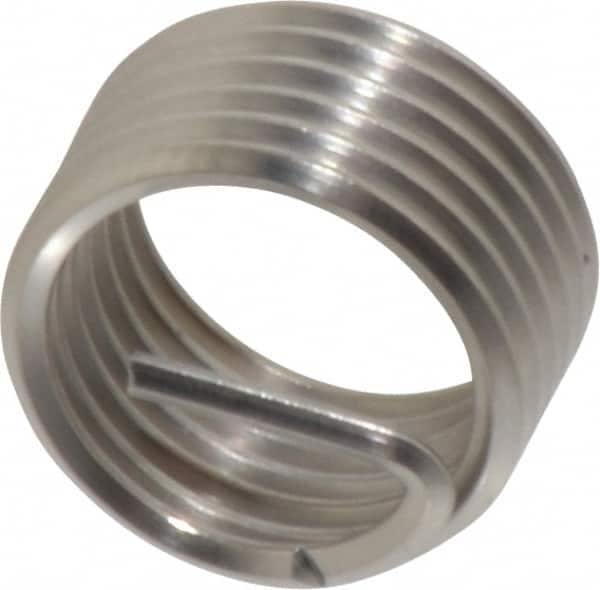 Heli-Coil - M12x1.25 Metric Fine, 1/2" OAL, Free Running Helical Insert - Tanged, Stainless Steel - Exact Tooling