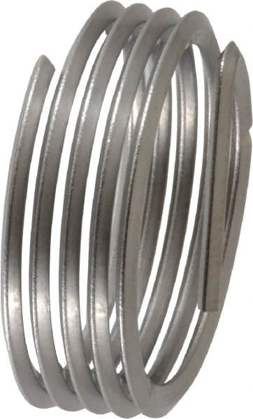 Heli-Coil - M18x1.50 Metric Fine, 1/2" OAL, Free Running Helical Insert - Tanged, Stainless Steel - Exact Tooling