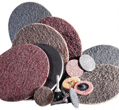 Norton - 6" Medium Grade Deburring Disc - 1/2" Center Hole, Arbor Connection, 4,000 Max RPM - Exact Tooling