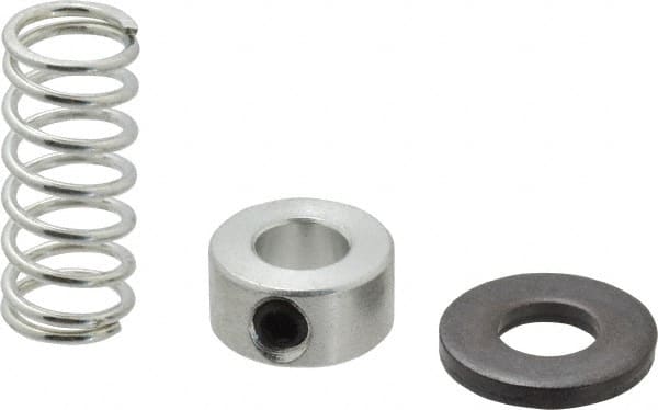 TE-CO - 3/8" Size, Black Oxide Coated Washer Clamp Support - Includes Shaft Collar, Spring & Washer - Exact Tooling