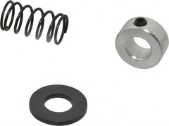 TE-CO - 1/2" Size, Black Oxide Coated Washer Clamp Support - Includes Shaft Collar, Spring & Washer - Exact Tooling