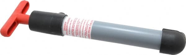Made in USA - 1/2" Outlet, PVC Hand Operated Transfer Pump - 4 oz per Stroke, For Petroleum - Exact Tooling