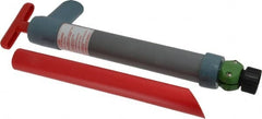 Made in USA - 1-1/2" Outlet, PVC Hand Operated Transfer Pump - 8 oz per Stroke, For Automotive - Exact Tooling