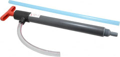 Made in USA - 9/16" Outlet, PVC Hand Operated Transfer Pump - 5 oz per Stroke, For Sanitary - Exact Tooling