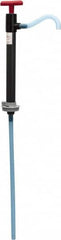 Made in USA - 9/16" Outlet, PVC Hand Operated Transfer Pump - 5 oz per Stroke, For Sanitary - Exact Tooling