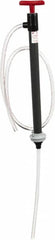 Made in USA - 9/16" Outlet, PVC Hand Operated Transfer Pump - 8 oz per Stroke, For Sanitary - Exact Tooling