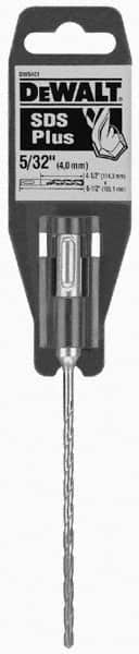 DeWALT - 3/16" Diam, SDS-Plus Shank, Carbide-Tipped Rotary & Hammer Drill Bit - Exact Tooling