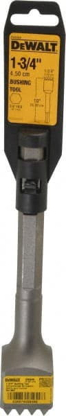 DeWALT - 1-3/4" Head Width, 10" OAL, 1" Shank Diam, Bushing Tool Chisel - Hex Shank, Steel - Exact Tooling