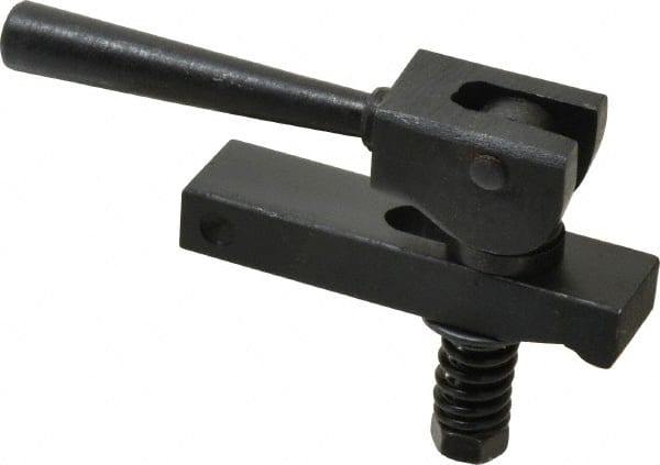 Value Collection - 1/4-20 Tap Size, Steel Strap Clamp Assembly - Center Cam, 1/2" Travel, 2-1/2" Strap Len - Exact Tooling