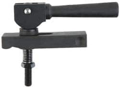 Value Collection - 5/16-18 Tap Size, Steel Strap Clamp Assembly - Center Cam, 0.333" Strap Thickness, 13/16" Travel, 3-1/4" Strap Len, 1-1/4" Strap Width - Exact Tooling