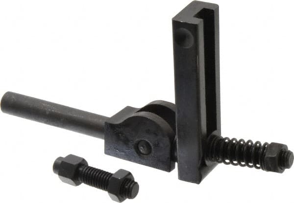 Value Collection - 1/2-13 Tap Size, Steel Strap Clamp Assembly - Center Cam, 5/8" Strap Thickness, 1-1/2" Travel, 4-1/2" Strap Len, 1-1/4" Strap Width - Exact Tooling