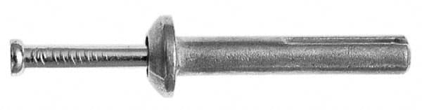 Red Head - 3/16" Diam, 3/16" Drill, 7/8" OAL, 2" Min Embedment Hammer Drive Concrete Anchor - Steel, Zinc-Plated Finish, Mushroom Head - Exact Tooling