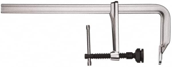 Bessey - 5-1/2" Deep Throat, 36" Max Capacity, Standard Sliding Arm Clamp - 2,800 Lb Clamping Pressure, 0.775" Spindle Diam - Exact Tooling
