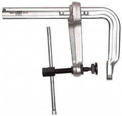 Bessey - 8" Deep Throat, 12" Max Capacity, Standard Sliding Arm Clamp - 7,770 Lb Clamping Pressure, 0.925" Spindle Diam - Exact Tooling