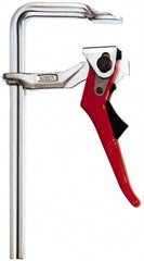Bessey - 5-1/2" Deep Throat, 10" Max Capacity, Standard Sliding Arm Clamp - 1,800 Lb Clamping Pressure - Exact Tooling