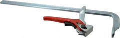 Bessey - 4-3/4" Deep Throat, 20" Max Capacity, Standard Sliding Arm Clamp - 1,200 Lb Clamping Pressure - Exact Tooling