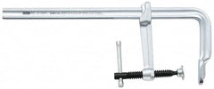 Bessey - 4-3/4" Deep Throat, 18" Max Capacity, Standard Sliding Arm Clamp - 1,800 Lb Clamping Pressure, 0.7" Spindle Diam - Exact Tooling