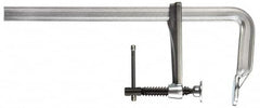 Bessey - 4-3/4" Deep Throat, 18" Max Capacity, Standard Sliding Arm Clamp - 1,320 Lb Clamping Pressure, 0.7" Spindle Diam - Exact Tooling