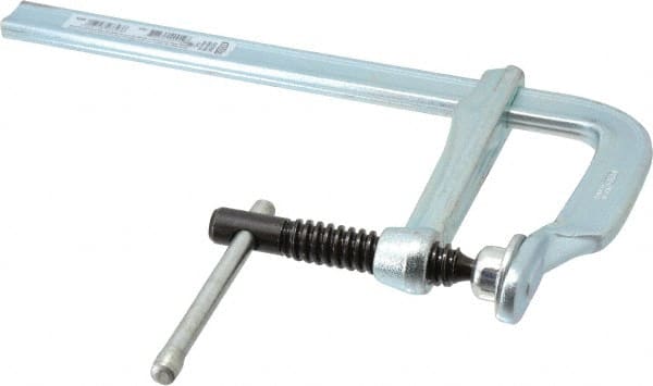 Bessey - 4" Deep Throat, 8" Max Capacity, Standard Sliding Arm Clamp - 726 Lb Clamping Pressure, 5/8" Spindle Diam - Exact Tooling