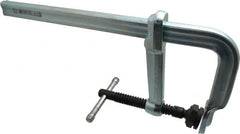 Bessey - 5-1/2" Deep Throat, 12" Max Capacity, Standard Sliding Arm Clamp - 2,660 Lb Clamping Pressure, 0.775" Spindle Diam - Exact Tooling