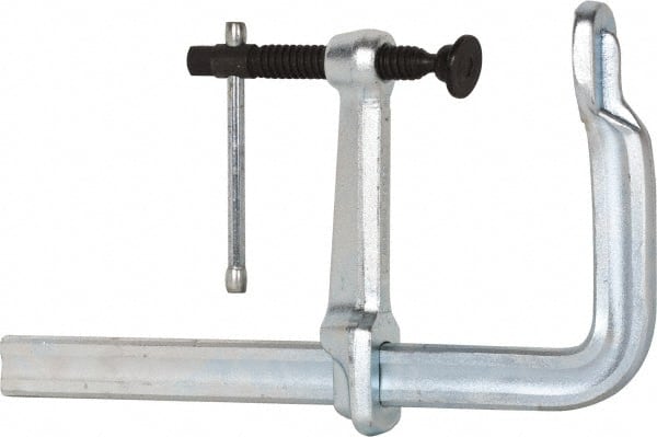 Bessey - 7" Deep Throat, 12" Max Capacity, Standard Sliding Arm Clamp - 4,880 Lb Clamping Pressure, 0.85" Spindle Diam - Exact Tooling