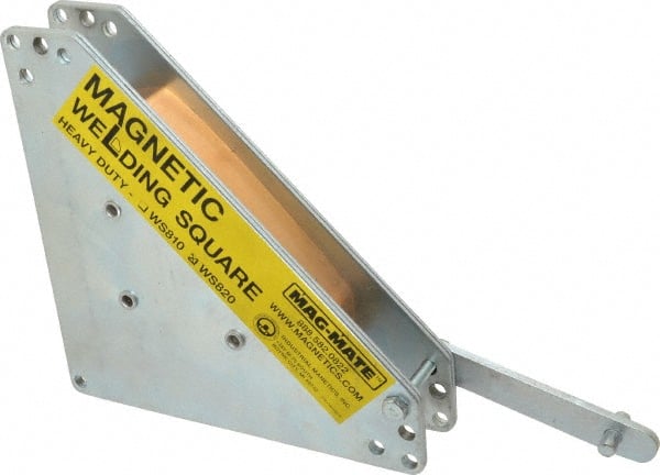 Mag-Mate - 8" Wide x 1-5/8" Deep x 8" High, Rare Earth Magnetic Welding & Fabrication Square - 325 Lb Average Pull Force - Exact Tooling
