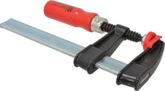 Bessey - 6" Capacity, 2-1/2" Throat Depth Steel Bar Clamp - 600 Lb Clamping Pressure - Exact Tooling