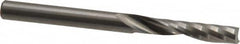 Onsrud - 1/4" Cutting Diam x 1-1/4" Length of Cut, 1 Flute, Upcut Spiral Router Bit - Uncoated, Right Hand Cut, Solid Carbide, 3" OAL x 1/4" Shank Diam, Single Edge, 21° Helix Angle - Exact Tooling