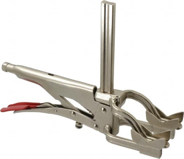 Bessey - 4-1/2" Pipe, 2-3/4" Throat Depth, 310 Lb Pressure, Steel Rail, Cradle Pipe Clamp - Exact Tooling