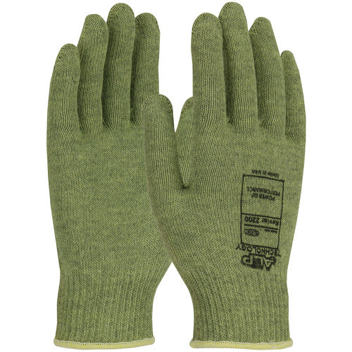 07-KA710/XL Gloves W/ACP Technology - Kevlar ACP 10 Gauge Seamless Knit - M. Wgt - Green - Exact Tooling