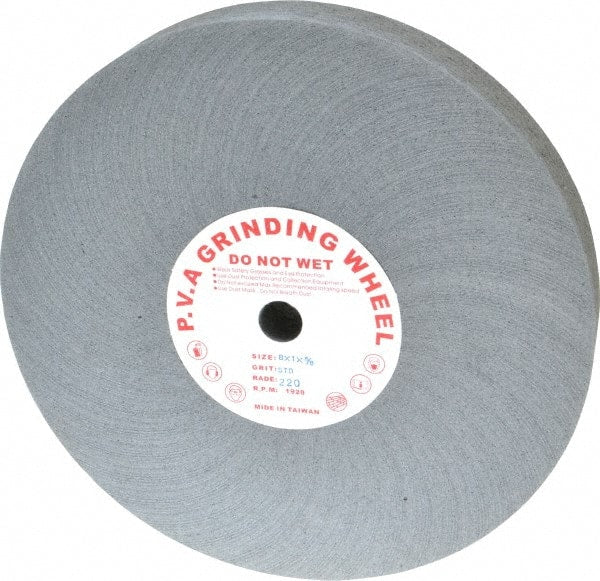 Value Collection - 8" Diam, 1" Face Width, 5/8" Center Hole, Fine Grade, Deburring Wheel - 1,920 RPM - Exact Tooling